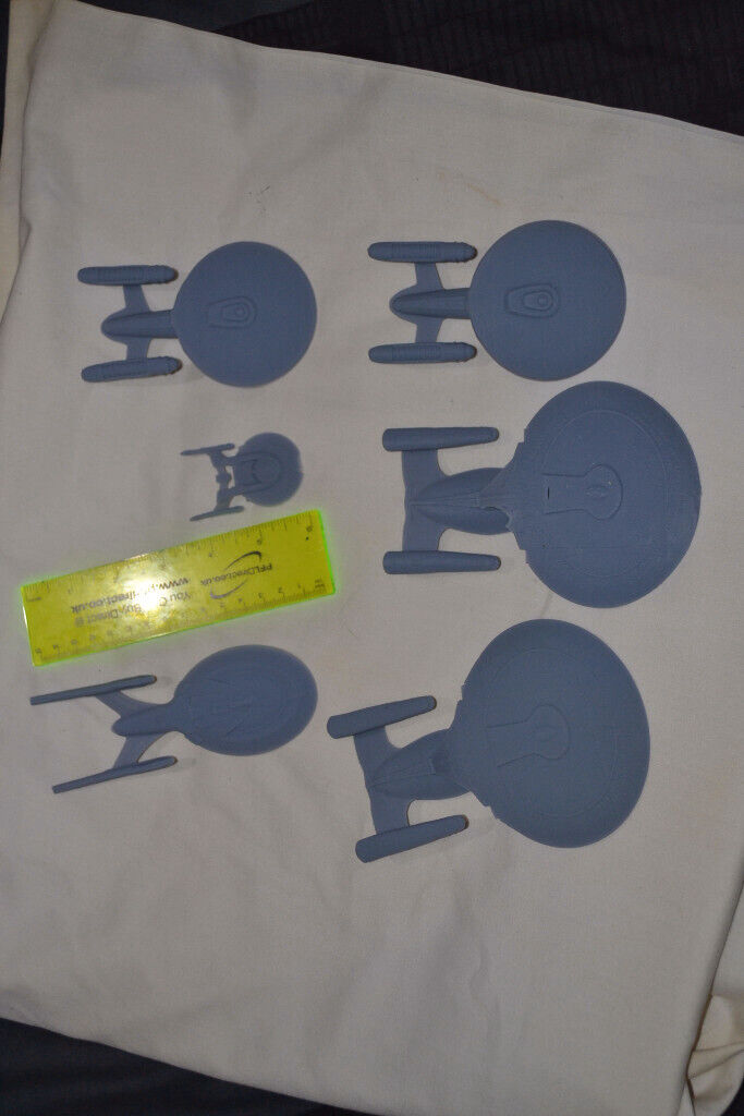 Gaggle of Enterprises, Star Trek job lot C D and E + NX class