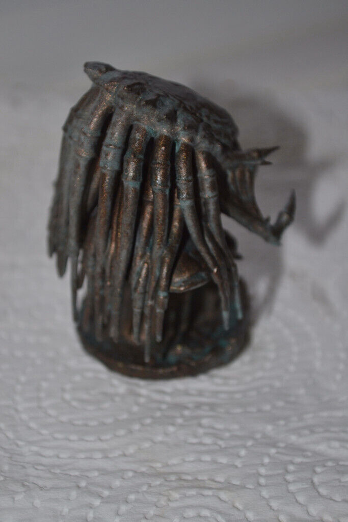 Mini Predator bust finished in aged bronze effect
