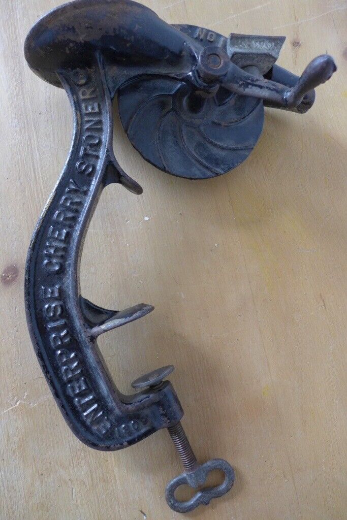 image for Kitchenalia / Collector’s item: Antique / Vintage Cherry Stoner / Pitter. Made in the USA. RARE!