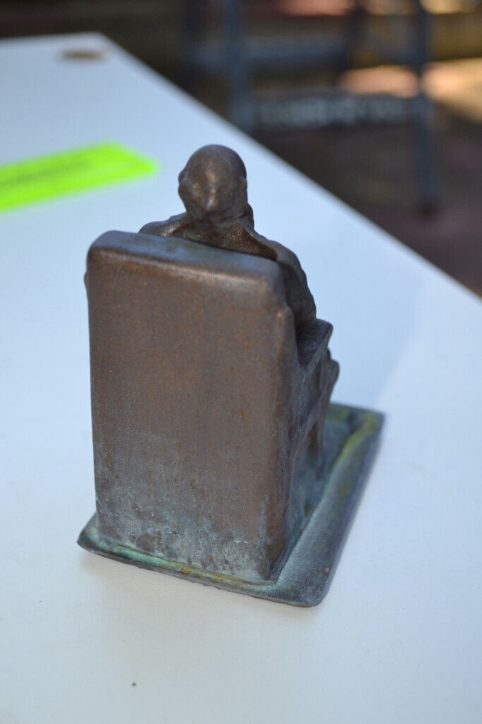 Charles Darwin faux bronze statue/ sculpture