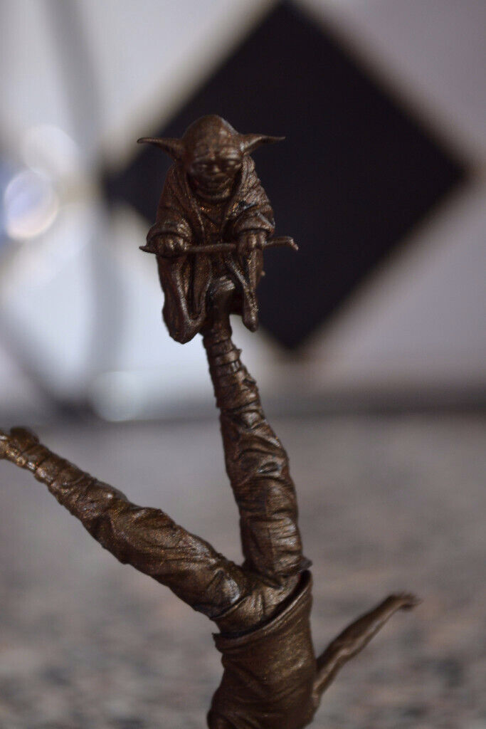 Jedi in training! Star Wars, Yoda Luke Faux Bronze statue/ sculpture