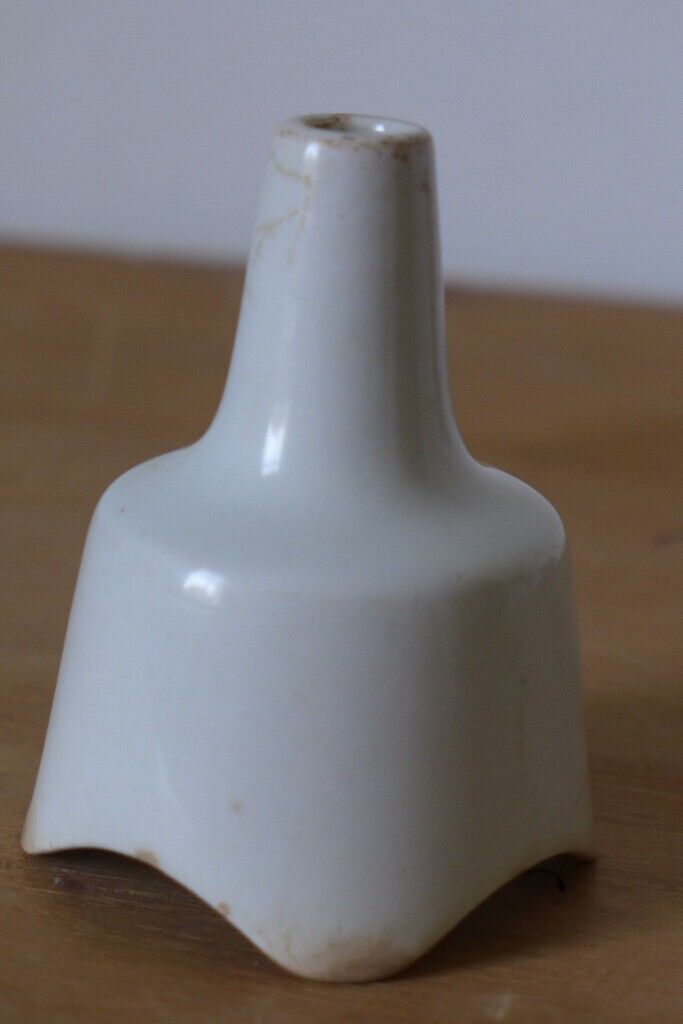 Grimwades THE IMPROVED POPULAR PIE FUNNEL + Needham Pottery PIE DISH with BUILD-IN FUNNEL