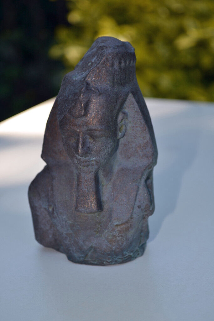 Ramesses II Ozymandias Egyptian faux bronze statue/ sculpture
