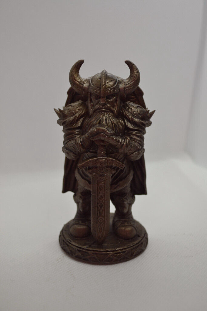 Viking statue, faux bronze effect sculpture...also Warhammer?