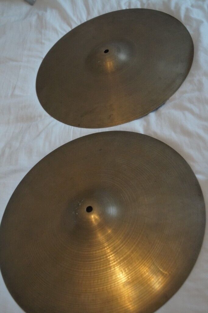 Premier Super Zyn 15 inch Hi hat cymbals - Pair - England '60s/'70s -  Vintage | in Stevenage, Hertfordshire | Gumtree