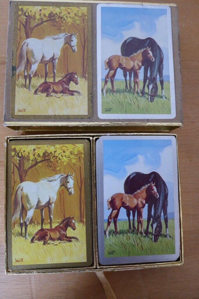 Collectible/collectable: Twin pack of Vintage-1960s, good quality, CONGRESS Playing Cards.