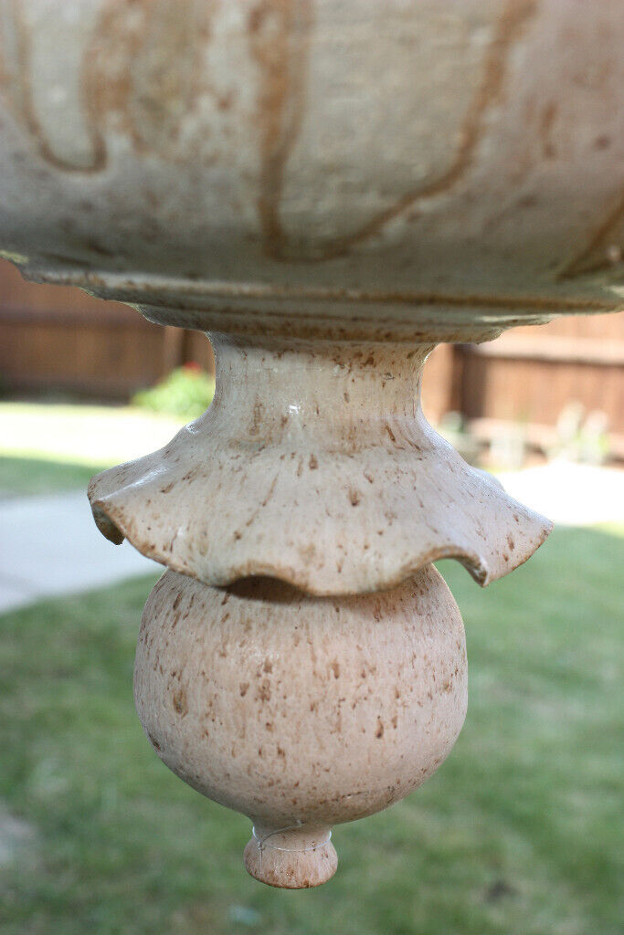 Stone garden hanging flower planter pot