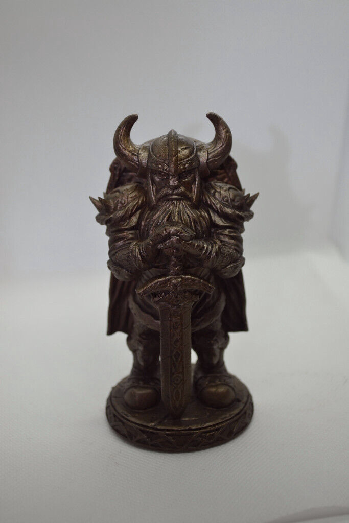 Viking statue, faux bronze effect sculpture...also Warhammer?
