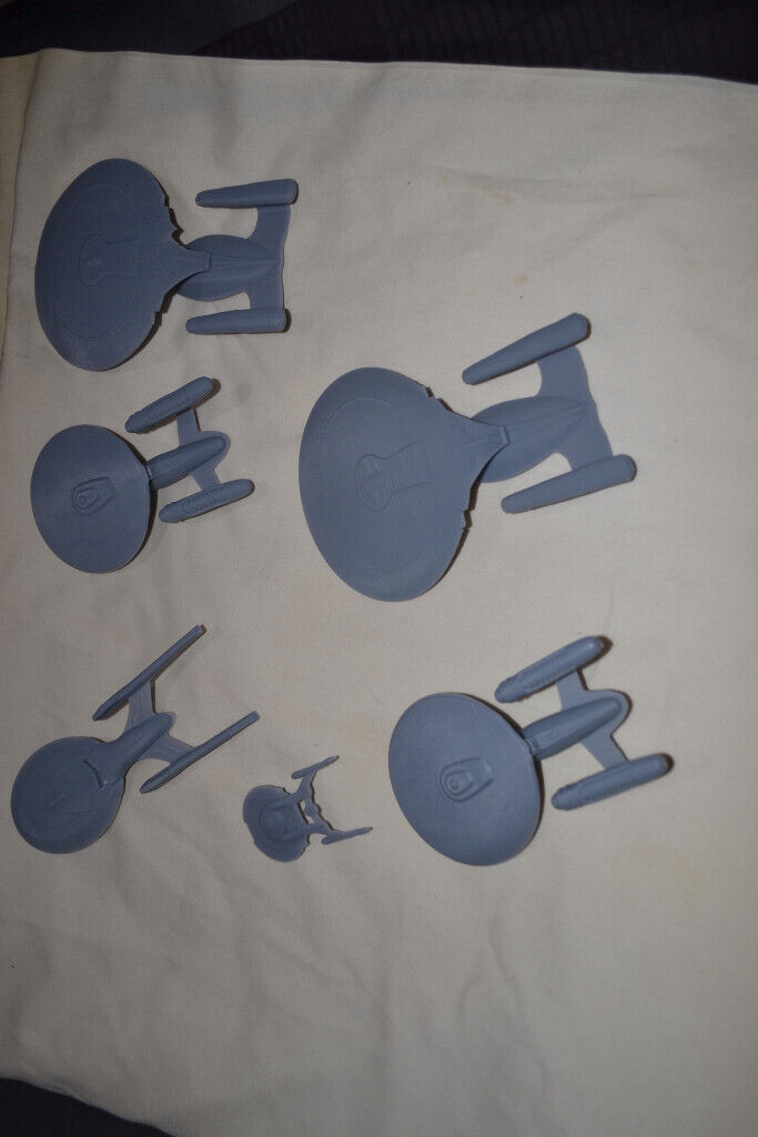 Gaggle of Enterprises, Star Trek job lot C D and E + NX class