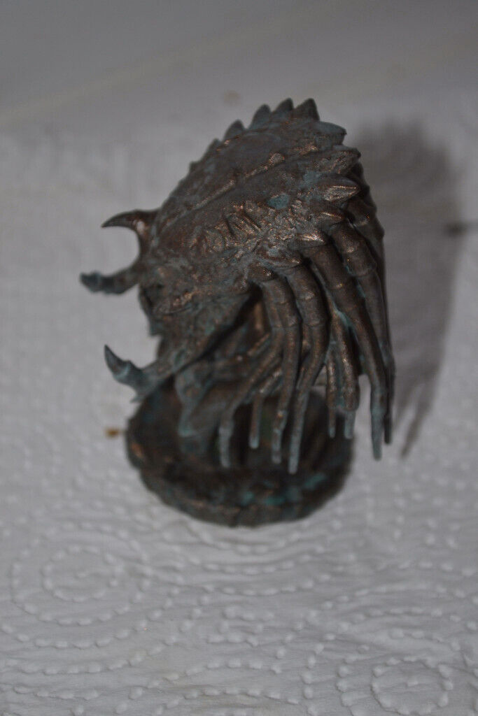 Mini Predator bust finished in aged bronze effect