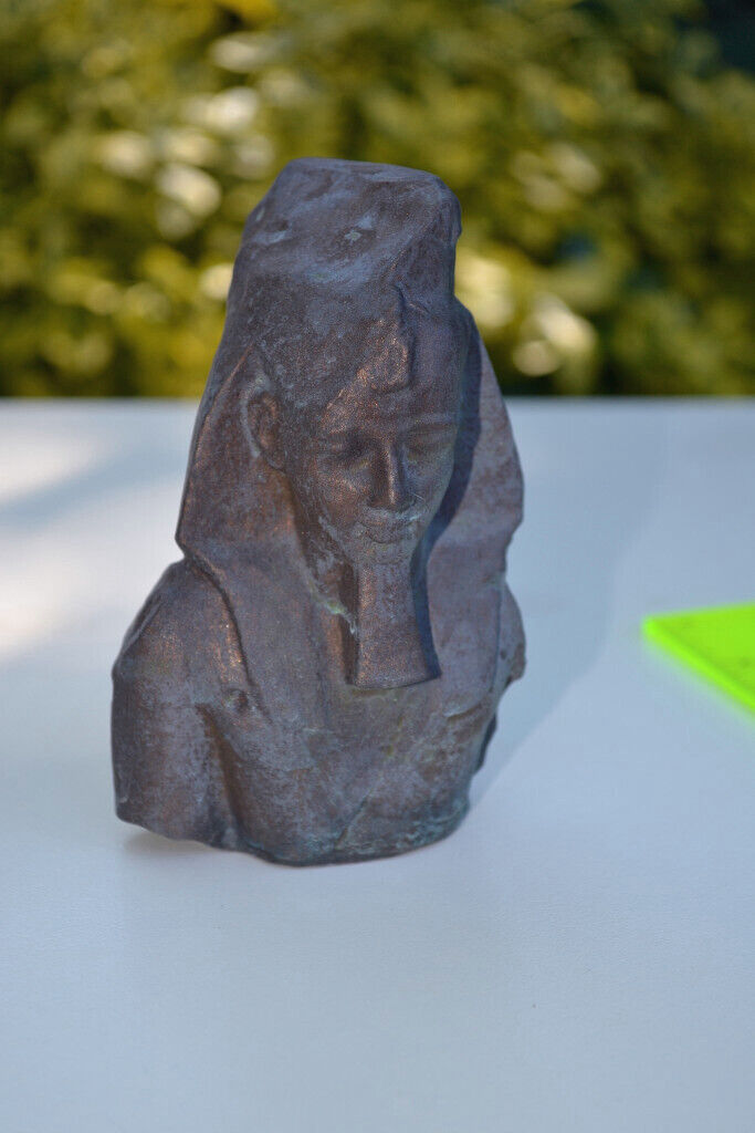 image for Ramesses II Ozymandias Egyptian faux bronze statue/ sculpture