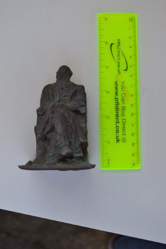 Charles Darwin faux bronze statue/ sculpture