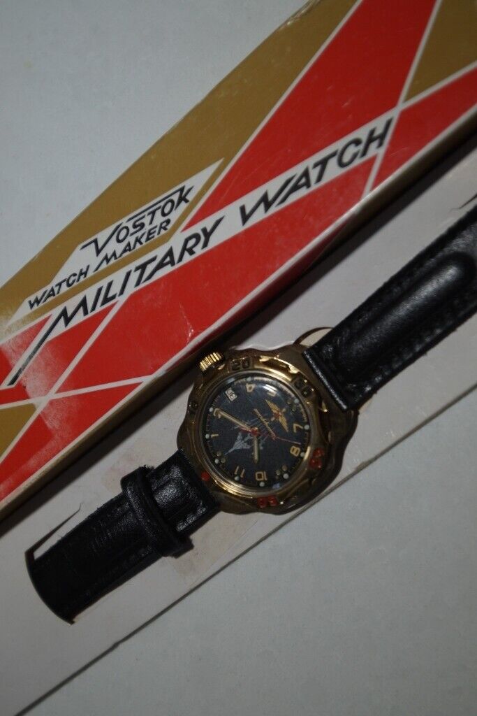 Vostok Komandirskie manual wind mechanical wristwatch - New old stock - '98