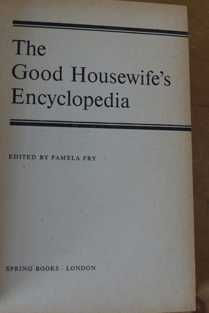 Collectable: The Good Housewife’s Encyclopedia and The Good Handyman’s Encyclopedia. £15 for the two