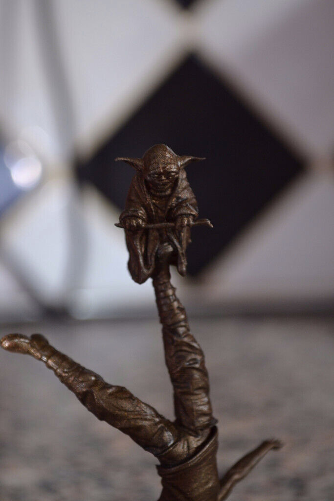Jedi in training! Star Wars, Yoda Luke Faux Bronze statue/ sculpture