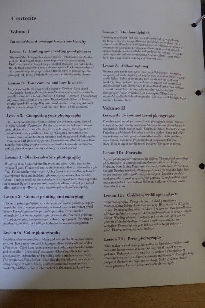 FAMOUS PHOTOGRAPHERS COURSE books, three large hardback volumes 1,2 and 3, published 1964 in the USA