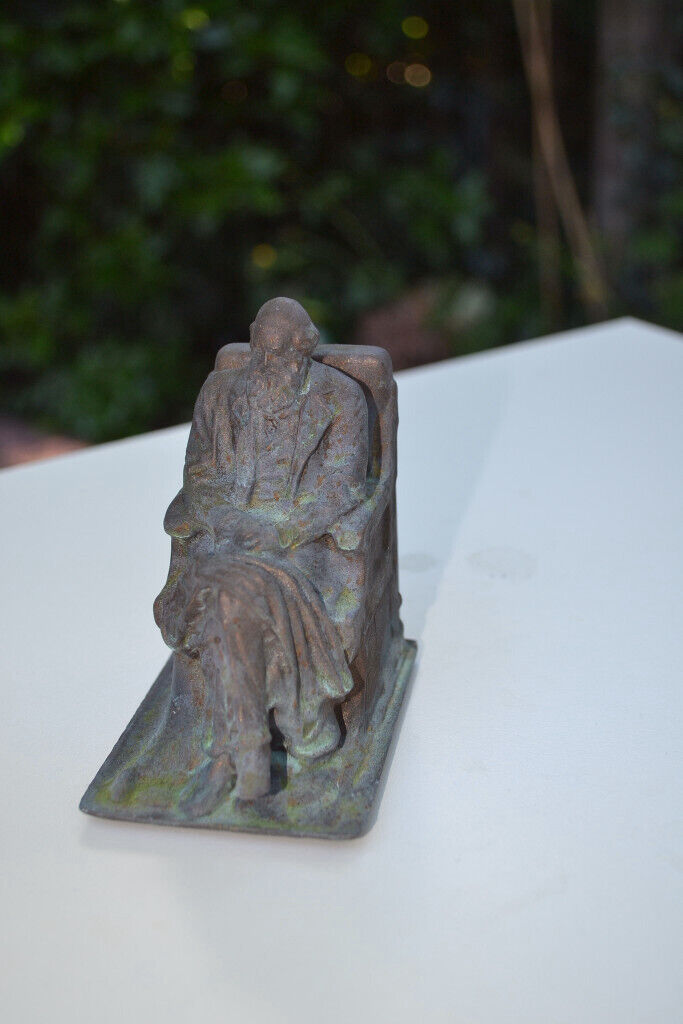 Charles Darwin faux bronze statue/ sculpture