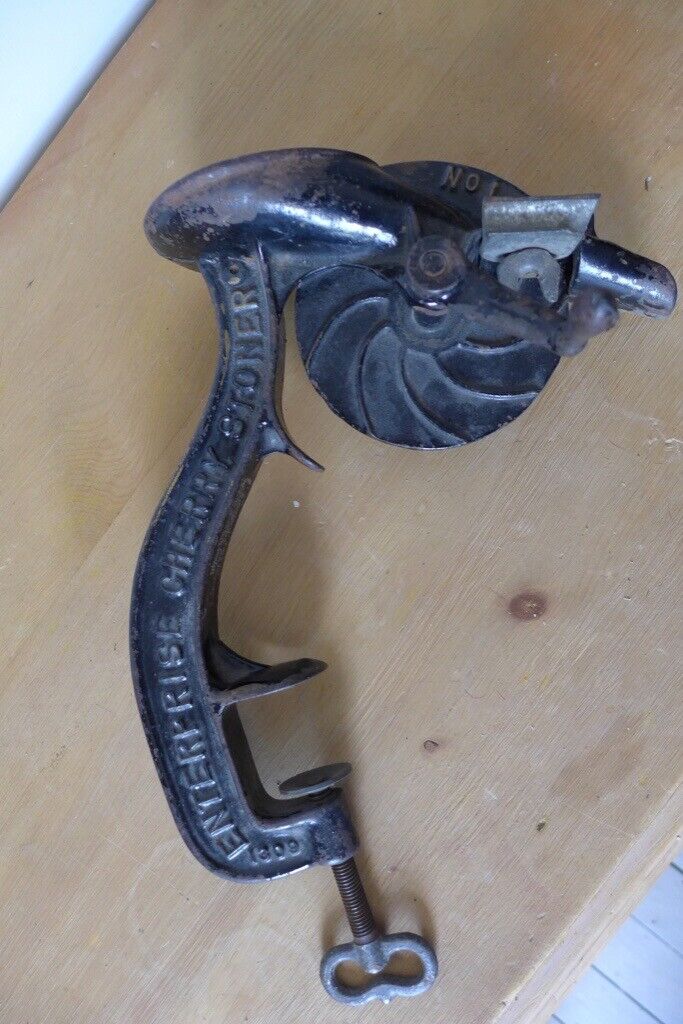Kitchenalia / Collector’s item: Antique / Vintage Cherry Stoner / Pitter. Made in the USA. RARE!