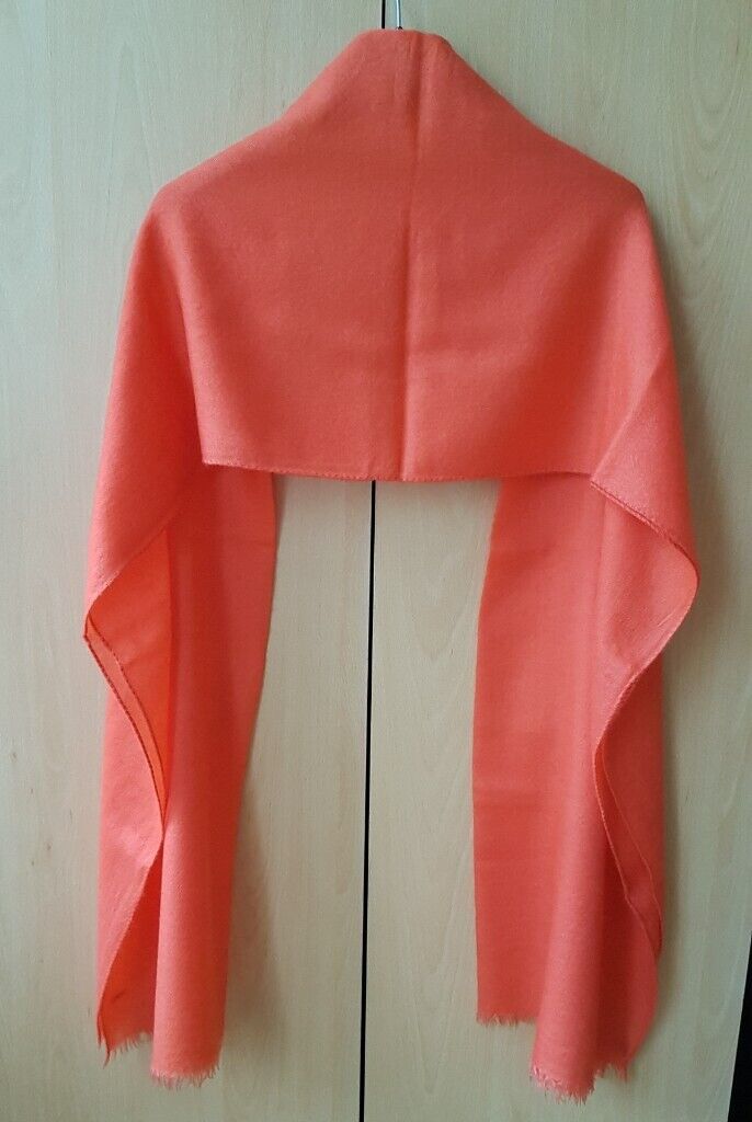 Orange cashmere Malo scarf