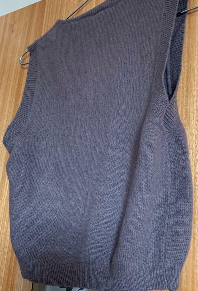 NUOVA CITTA MADE IN ITALY BROWN WAISTCOAT - SIZE SMALL