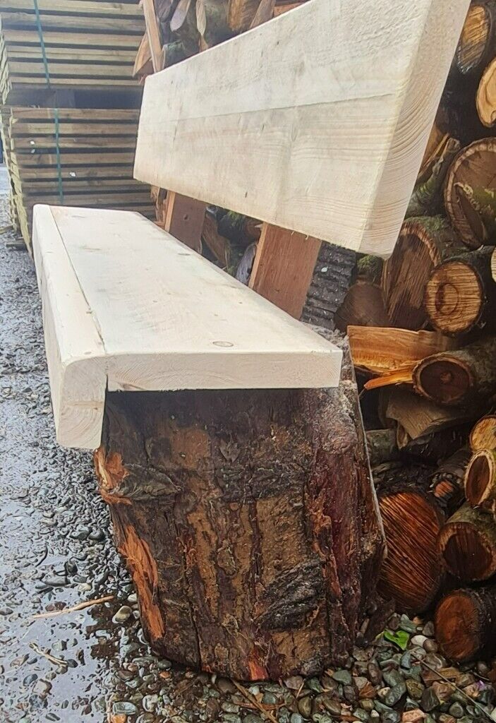 Double Log Leg Bench Handmade