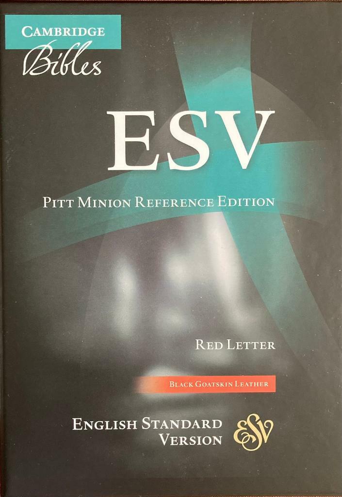 image for ESV Pitt Minion Reference Bible, Black Goatskin Leather