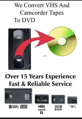 CAMCORDER TAPE TO DVD TRANSFER SERVICE (We convert VHS, MINI DV, 8MM, Hi8), in North London, London