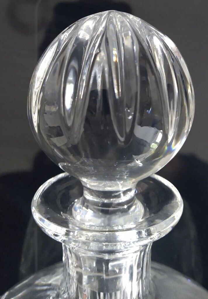 Vintage Square Crystal Decanter + 4 Whisky Glass Tumbler Set - Scotch Malt