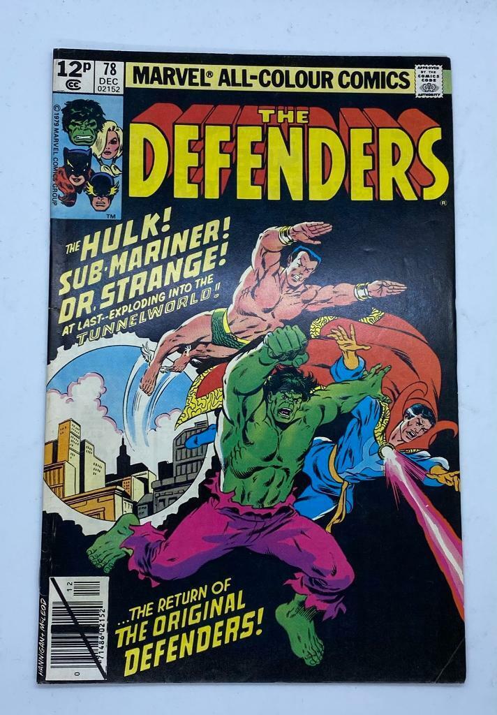 The Defenders Comic Book Vol 1 #78 Dec 79 - The Return Of The Original Defenders! - 12p Uk Price