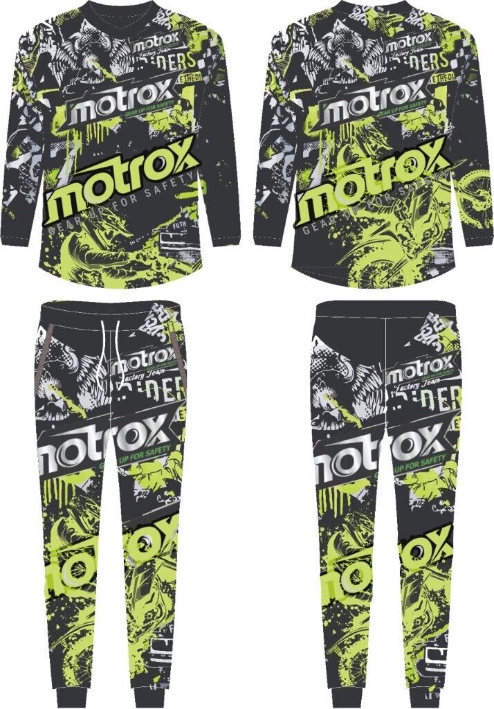 Motocross Xtreme Dirt Bike Riding Kit Green