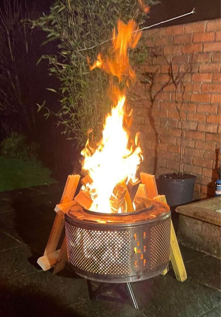 New Stock! 👀 Fire Pit Washing Machine Drum with Stand