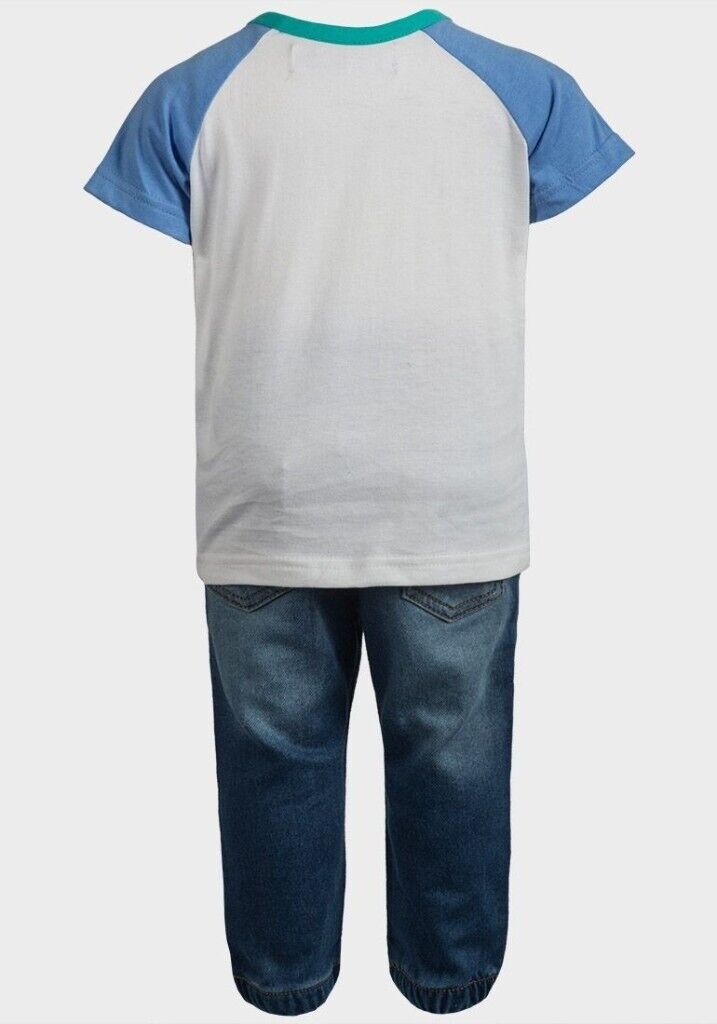 New Minoti Baby Boys T-Shirts & Jeans Set 