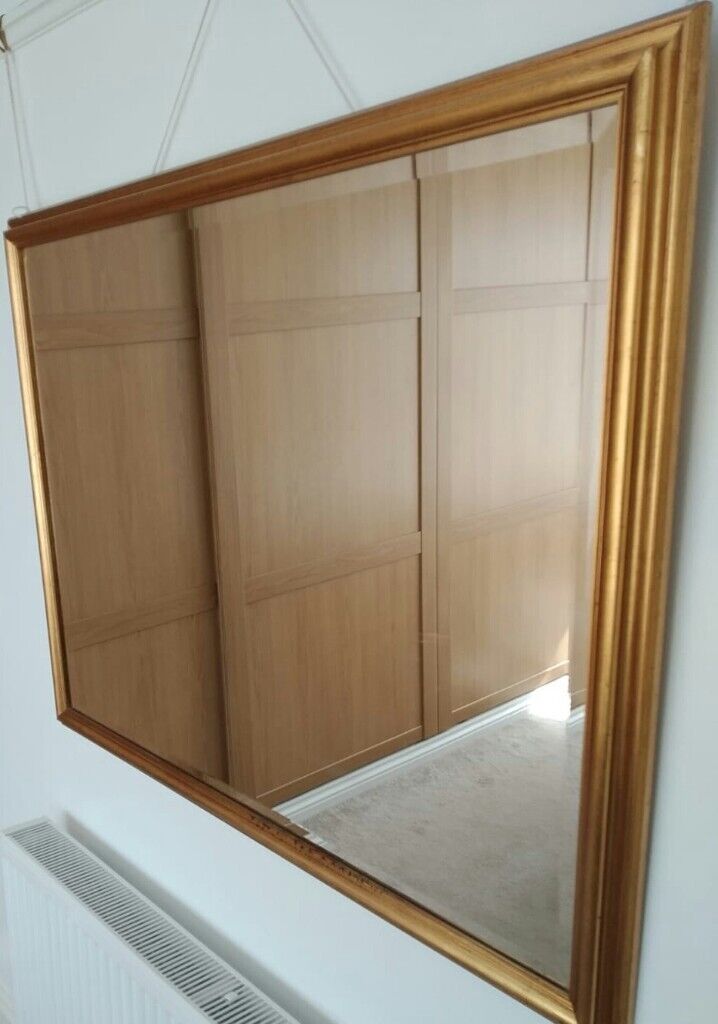 image for large gold mirror