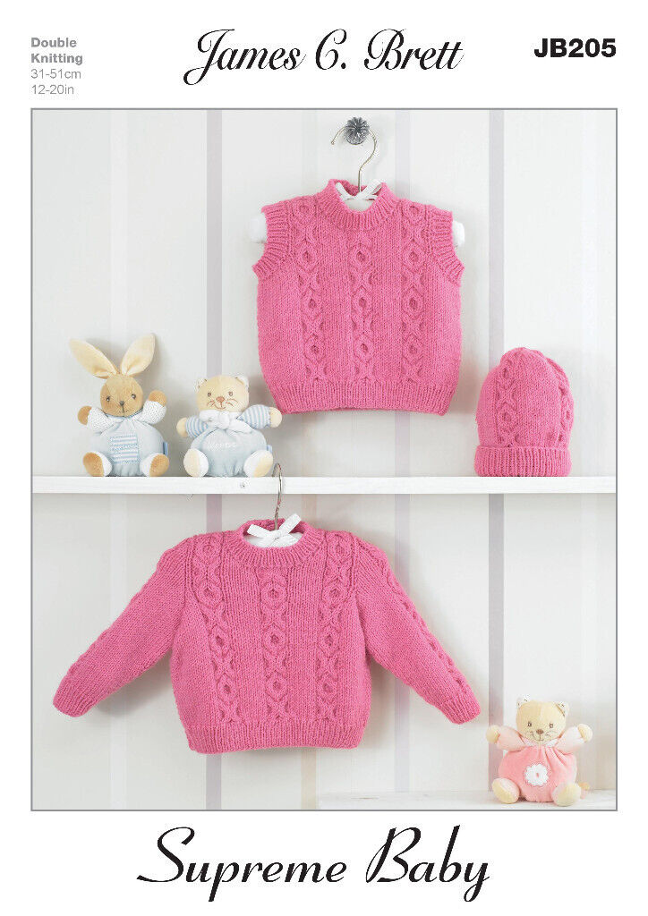 James Brett Wool Knitting Patterns Garments Jumpers Cardigans Jackets Toys Cushions