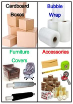 Packaging Materials for Storage / Removal - Cardboard Boxes, Bubble Wrap, Parcel Tape & Shrink Wrap