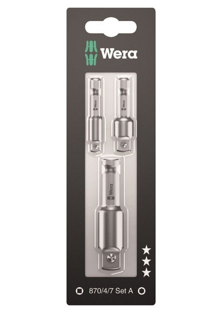 image for wera socket adaptor set (NEW)