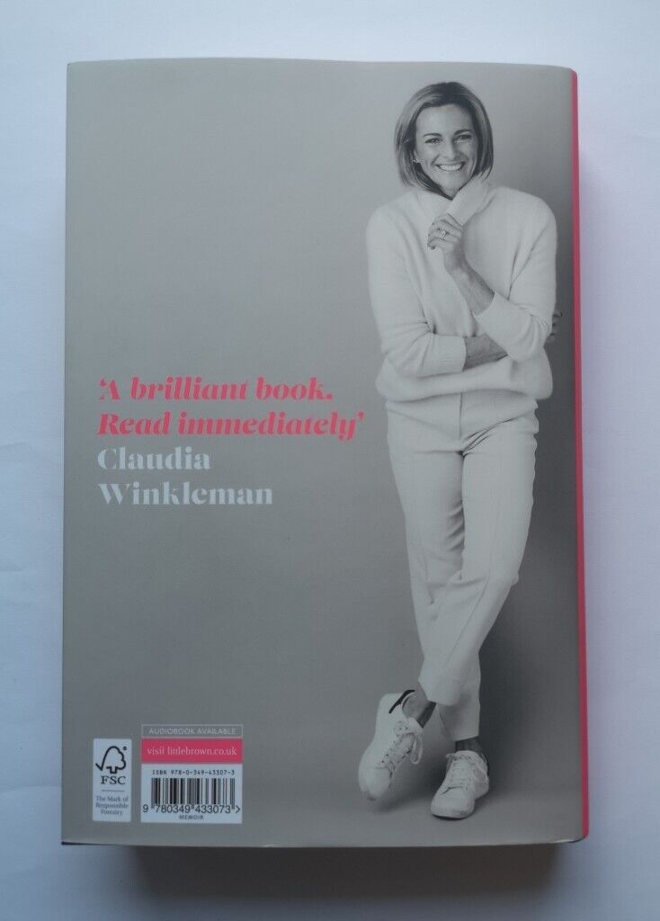 Rare signed Gabby Logan book titled The First Half 