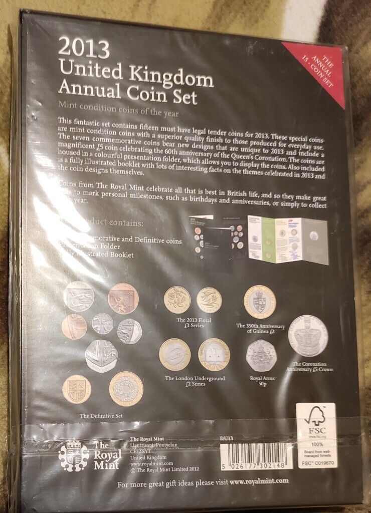 2013 Royal Mint Annual Coin Set BUNC