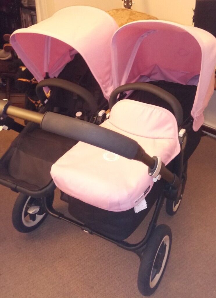 REDUCED Bugaboo Donkey in Soft Pink (extendable hoods) 
