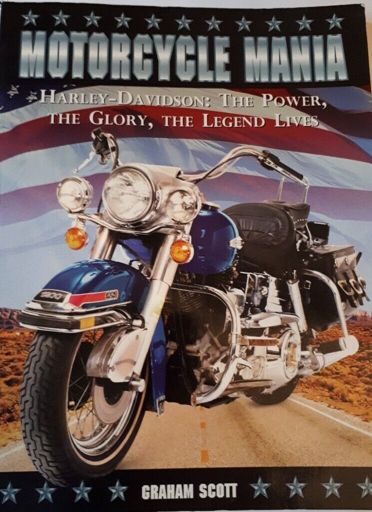 image for HARLEY-DAVIDSON Book - MOTORCYCLE MANIA By Graham Scott ~ HARLEY-DAVIDSON, The Power, The Glory...