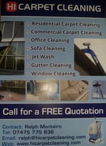 Hi carpet cleaning/Gutter cleaning/window cleaning/Patio Drive way cleaning/Communal area cleaning 