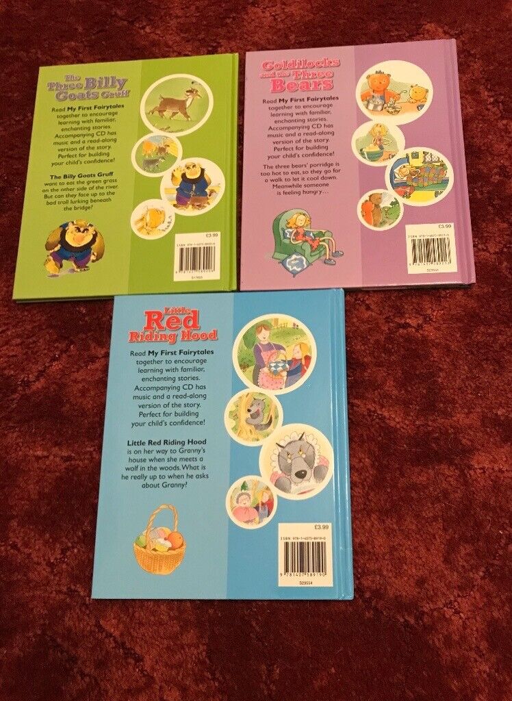 My first fairytales 3 books with cds