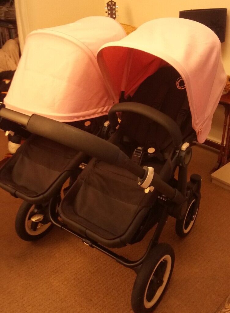 REDUCED Bugaboo Donkey in Soft Pink (extendable hoods) 