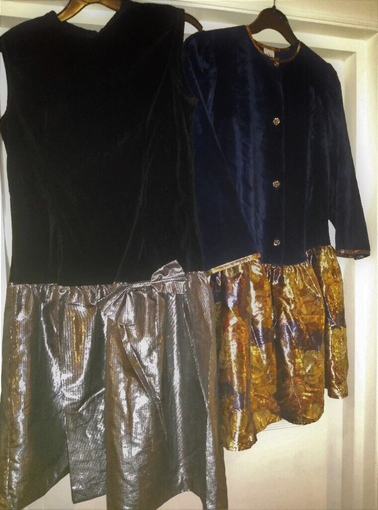 Girls Party Dresses (9 - 10 years) with a bit of glam; great condition