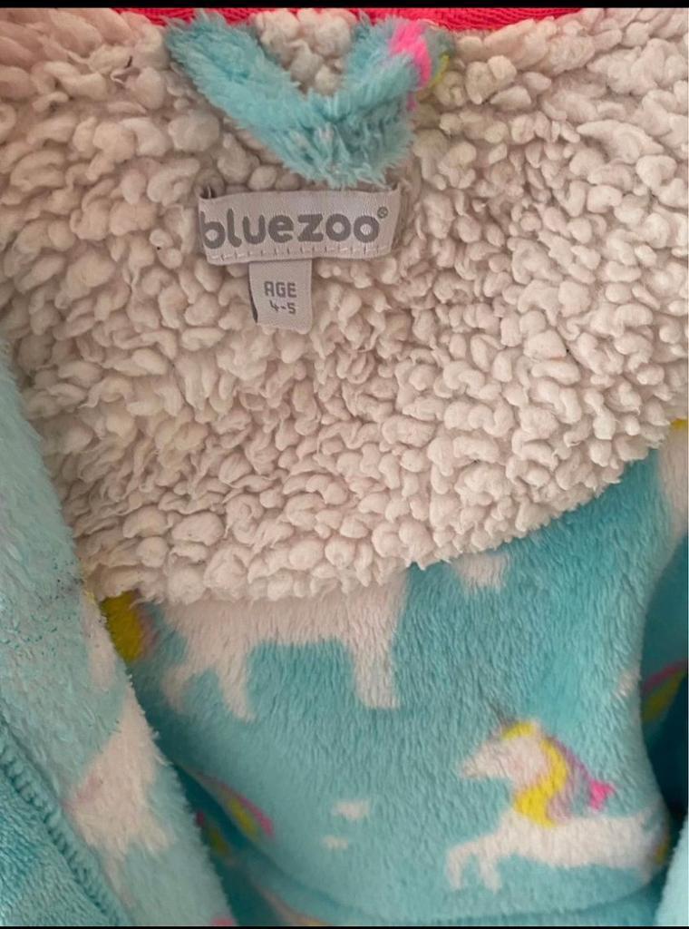 Girls Unicorn Dressing Gown Age 4-5 
