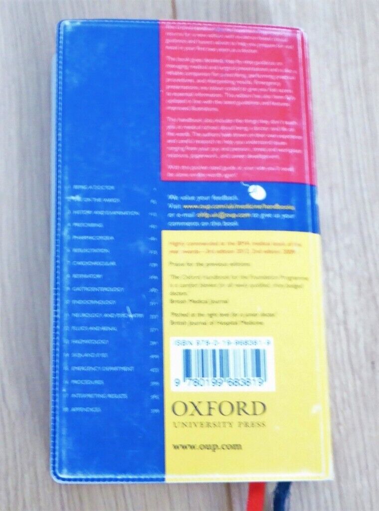 Oxford handbook for the Foundation Programme