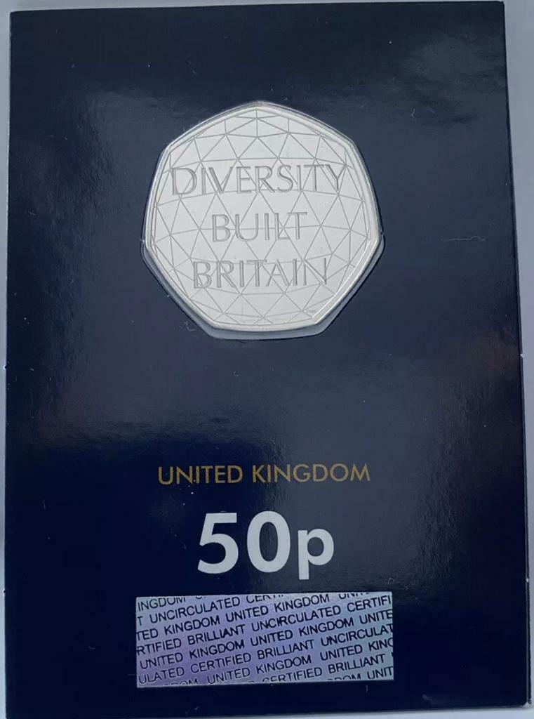 Diversity Built Britain 2020 Brand New Uncirculated 50p