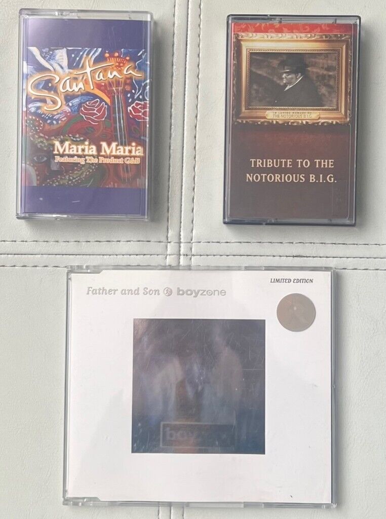 image for Santana, Puff Daddy, and Boyzone, Cassette and cd singles.