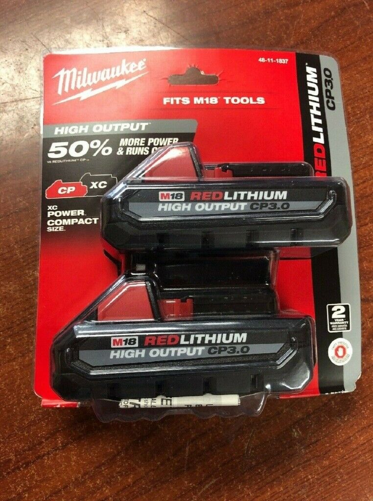 Milwaukee Battery  48-11-1835 M18 Red lithium 18V 3.0Ah High Output 2022