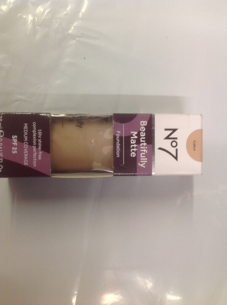 Boots N07 BEAUTIFULLY MATTE FOUNDATION 28ml Medium Coverage SPF25 Choose Colour Required